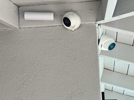 security cameras plus an outside AP installed