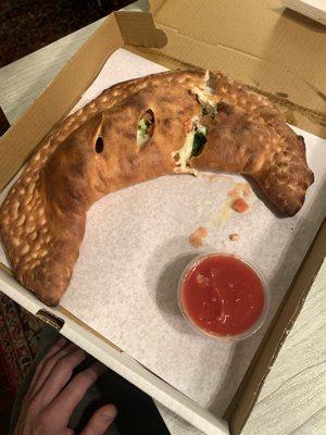 tri-colori calzone