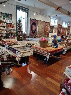 Sales area showing the rug selection