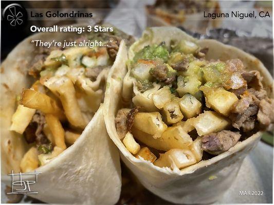 CA Burrito - Las Golondrinas can be hit & miss; it's okay.