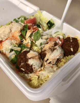 Falafel Vegetarian Plate