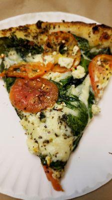 Tomato Spinach Feta Pizza