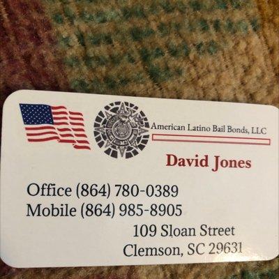 David Jones Bilingual bail bondsman