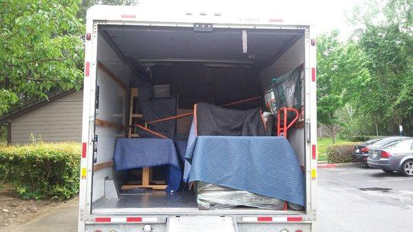 26 ft uhaul. Relocation from Folsom, CA to Orangevale, CA. As always with load/ unload, blankets provided.