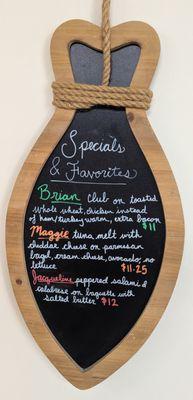 A few customer favorites named after them!