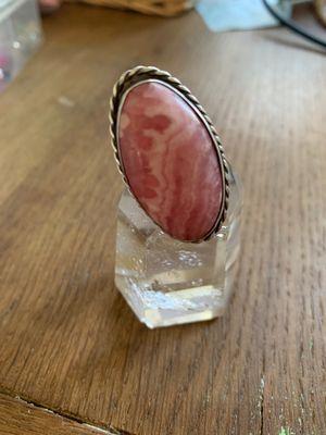 Rhodochrosite ring.