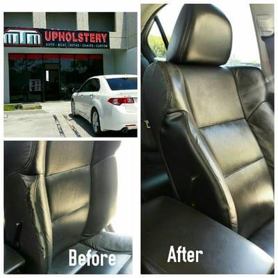 Leather seat repair