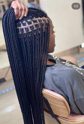 Small knotless braids