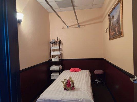 This is our massage room, there are five rooms in total