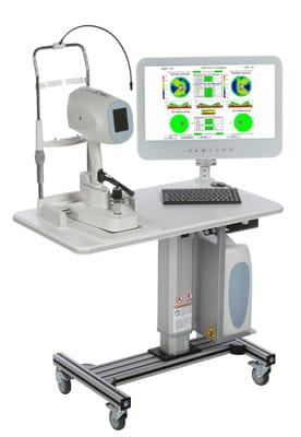 We also utilize a piece of equipment called the OCT, which is important for patients @ risk of glaucoma and macular degeneration