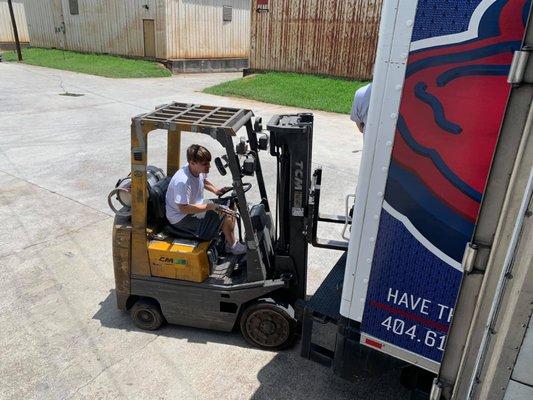 Loading food for the Food Fleet at Sweetwater Mission