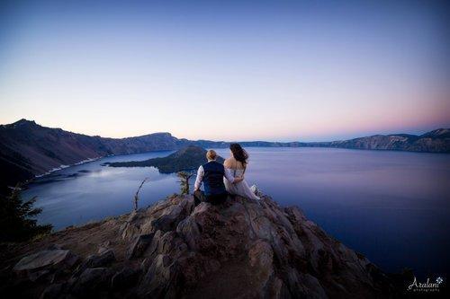 Tiny Wedding at Crater Lake