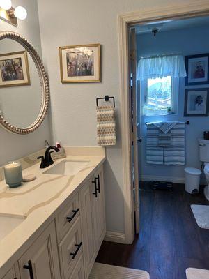 Upstairs bathroom where the flood began