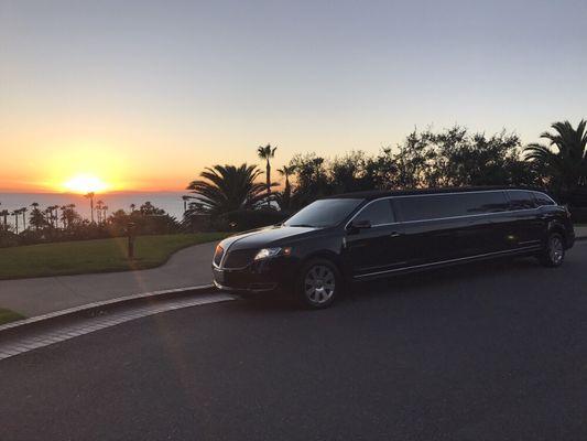 Lincoln MKT limousine at the Montage Hotel in  Laguna Beach, CA.