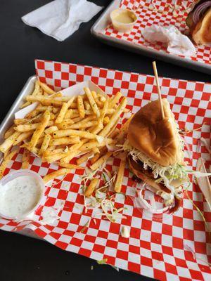 Wabi Wasabi Burger Fries