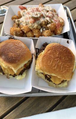 Tater tots and smash burgers