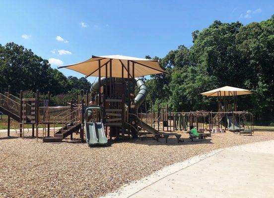 A view of the bigger playground that's located at Southeast Clarke Park. The swings and playground for the little ones are not pictured.