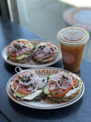 Delicious bagels & coffee!