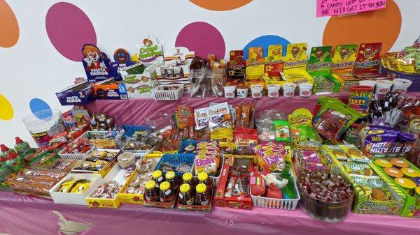 Various Mexican candy and treats.