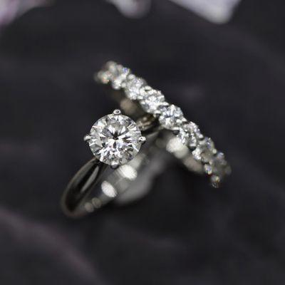 Our engagement ring sets are great for women who want a perfect match in their jewelry!