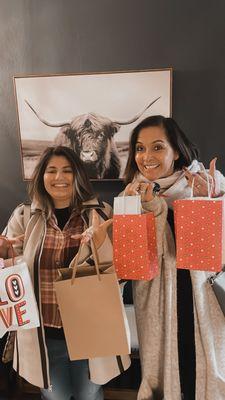 SoulSisters with their skincare swag bags from Facial Happy Hour