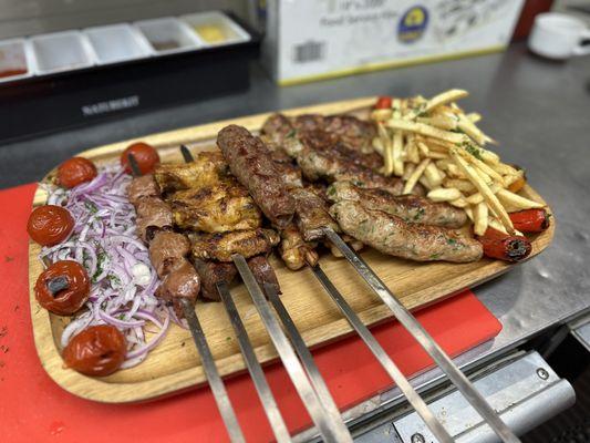 Mixed Kebabs Family style