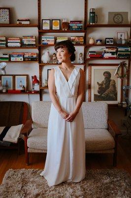 Dress inspired by the J.Crew Aveline gown, handmade by Nancy!