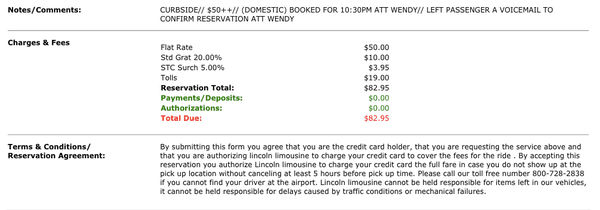 Quoted $50 ride, but these are the actual fees that are displayed after you book.