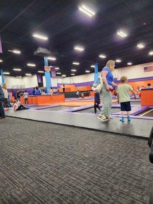 My children enjoy Altitude Trampoline Park. Busy Saturday afternoon as there are several birthday parties and it's raining outside.