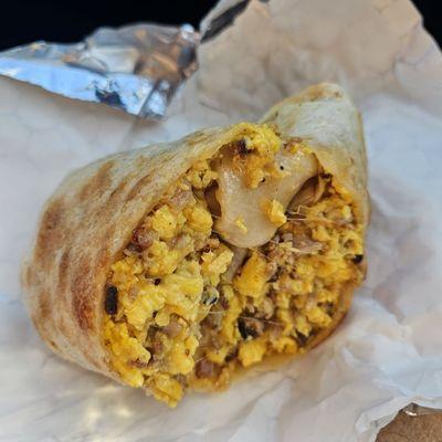 BB Burrito - egg, cheddar, bacon