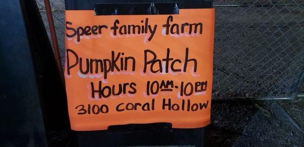 2022 Speer Family Farms Pumpkin Patch