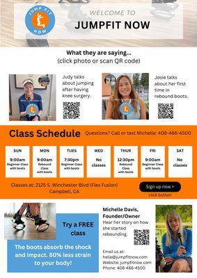 Check our class schedule and sign up for a free class today