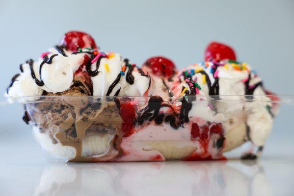 Banana Split ice cream