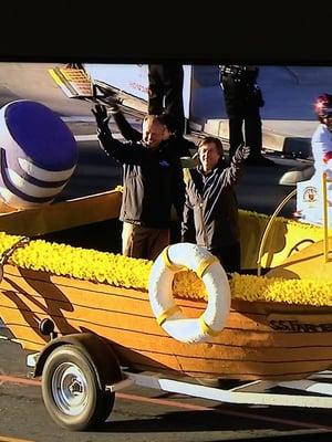 Bob at the Tournament of Roses Parade representing Farmers in 2015