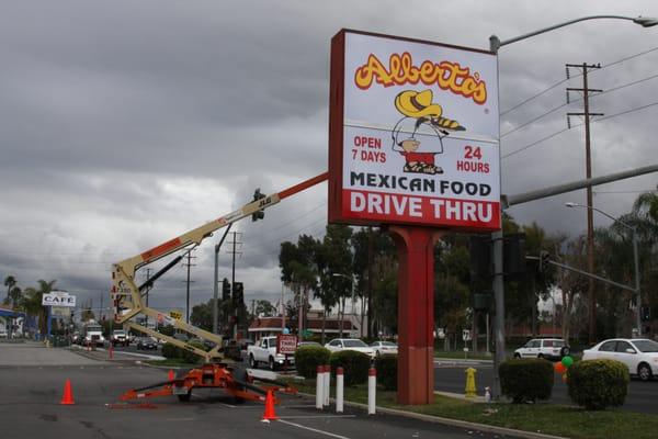 restaurant sign