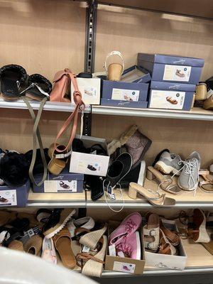 Every single aisle had shoes thrown all over the place