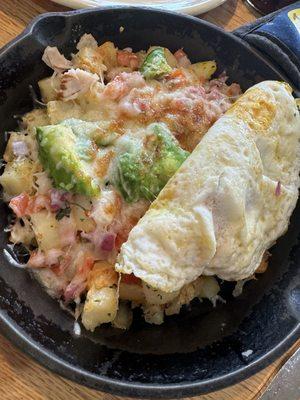 My turkey avocado scramble