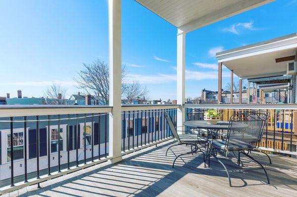 Gorgeous deck on this South Boston Condo!