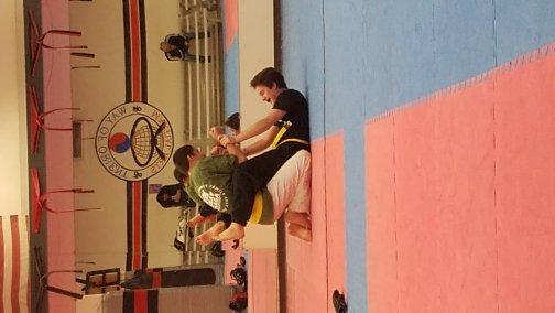 My son and his partner grappling