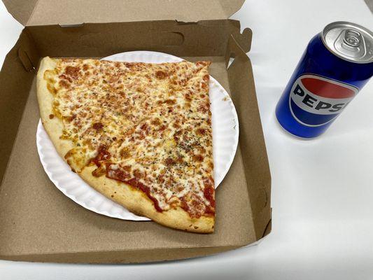 Pizza and Can of Soda