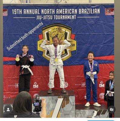 Bella gets gold at SJJIF Competition