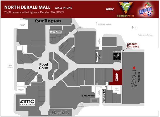 Our location in North Dekalb Mall