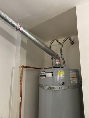 Water heater installation