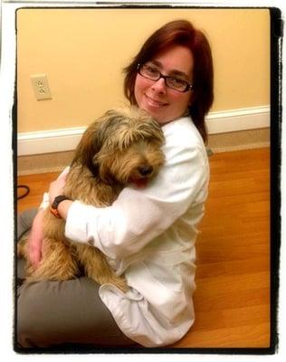 At NorthPaws your puppy can expect a personalized relationship with our veterinarians. Here's Dr. Danielle Paradise with "Buddy"