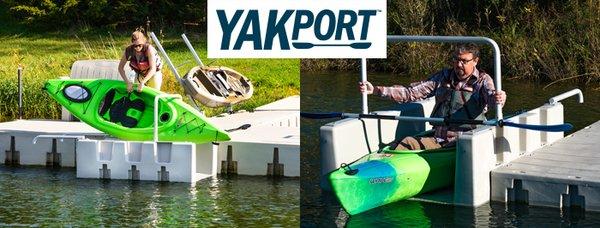 YAKport® is a personal paddle sport launch which works great for not only kayaks but also canoes and paddleboards.