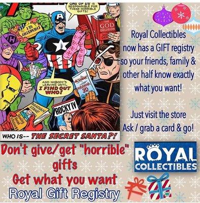 ROYAL HAS A GIFT REGISTRY!!  Its Easy To do also!!