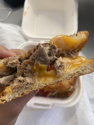 $13 ANGELS MELT - pulled pork grilled cheese