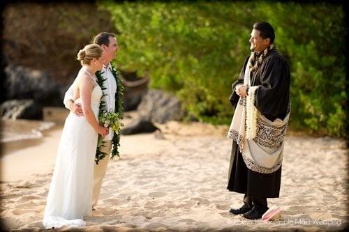 Maui beach wedding