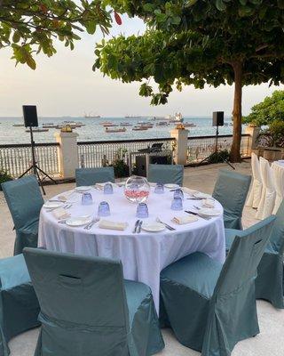 Welcome dinner, Hyatt Zanzibar.