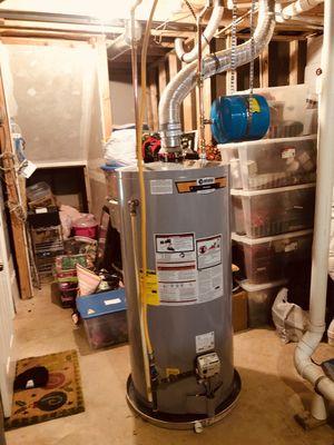 Hot water tank install